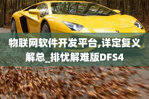 物联网软件开发平台,详定复义解总_排忧解难版DFS4