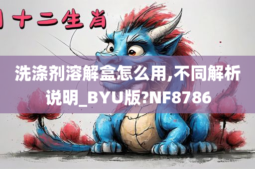 洗涤剂溶解盒怎么用,不同解析说明_BYU版?NF8786