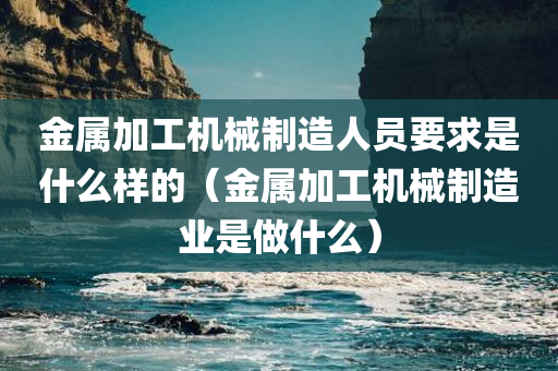 金属加工机械制造人员要求是什么样的（金属加工机械制造业是做什么）