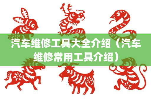 汽车维修工具大全介绍（汽车维修常用工具介绍）