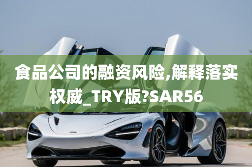 食品公司的融资风险,解释落实权威_TRY版?SAR56